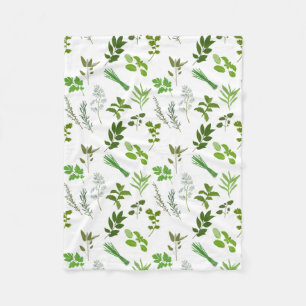 Groen koken Culinaire tuin kruiden Fleece Deken