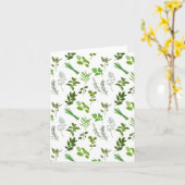 Groen koken Culinaire tuin kruiden Kaart (Gele Bloem)