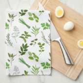 Groen koken Culinaire Tuin Kruiden Koken Theedoek (Quarter Fold)