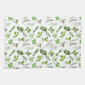 Groen koken Culinaire Tuin Kruiden Koken Theedoek (Horizontaal)