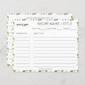 Groen koken Culinaire tuin kruiden recept (Voorkant / Achterkant)