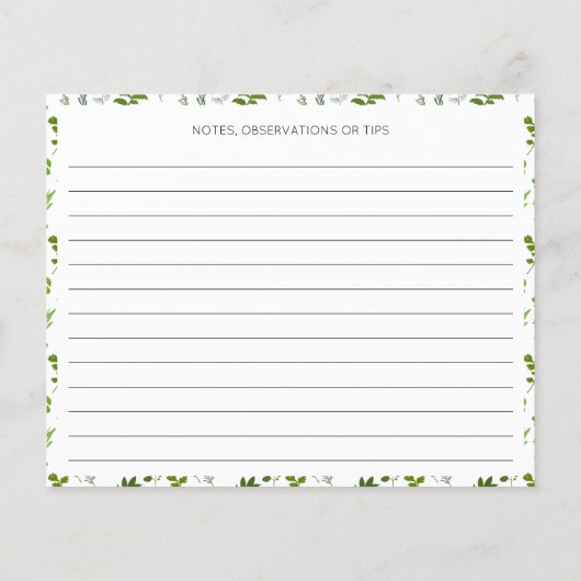 Groen koken Culinaire tuin kruiden recept (Achterkant)