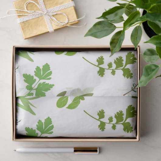 Groen koken Culinaire tuin kruiden Tissuepapier (Geschenk)