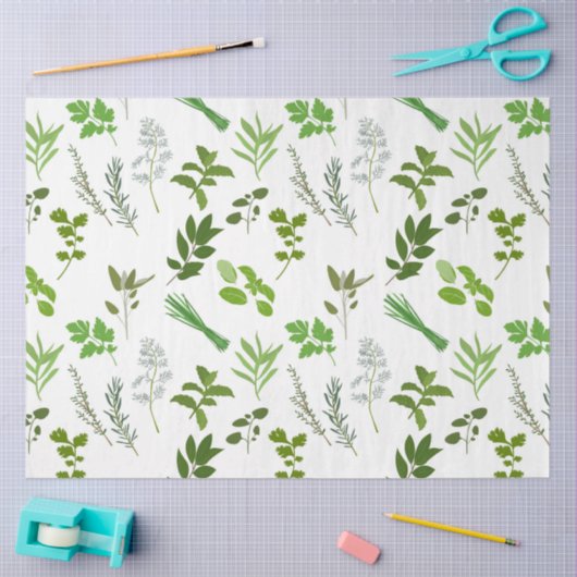 Groen koken Culinaire tuin kruiden Tissuepapier (Craft)