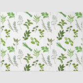 Groen koken Culinaire tuin kruiden Tissuepapier (Voorkant)