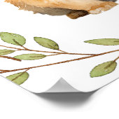 Groen Konijn Bos Dieren Kwekerij Poster (Hoek)