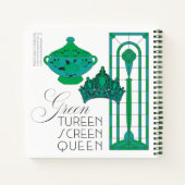 Groen Koningin Notitieboek (Achterkant)