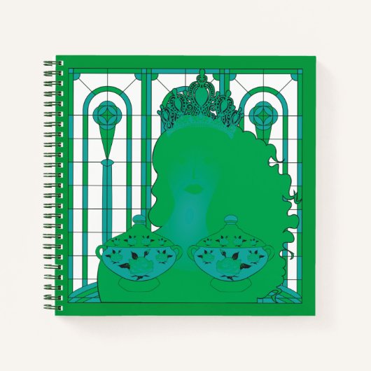 Groen Koningin Notitieboek (Voorkant)