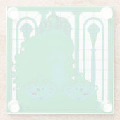 Groen Koningin Onderzetter (Achterkant)