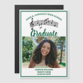 Groen Koor Foto High School Afstuderen Magnet