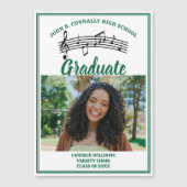 Groen Koor Foto High School Afstuderen Magnet (Voorkant)