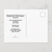 Groen Koor Foto Middelbare School Afstudeerfeest Uitnodiging Briefkaart (Achterkant)