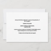 Groen Koor Foto Middelbare School Afstuderen Aankondiging (Achterkant)