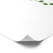 groen koord van waterverf 2020 poster (Hoek)