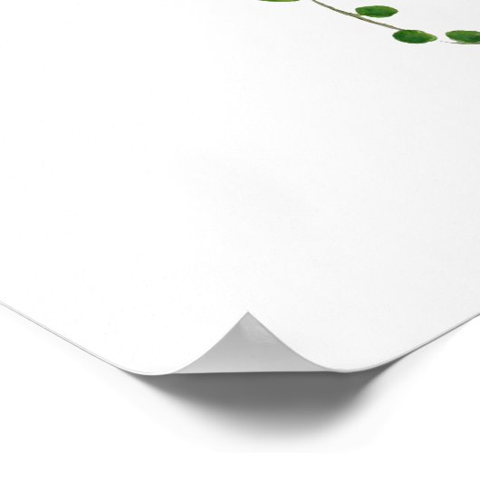 groen koord van waterverf 2020 poster (Hoek)