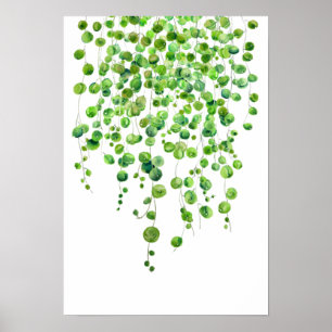 groen koord van waterverf 2020 poster