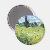 Groen korenveld met cipres, magneet (Voorkant / Achterkant)