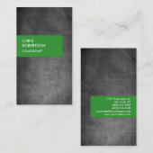 Groen Krijtbord Grijs Aantrekkelijk Visitekaartje (Voorkant / Achterkant)