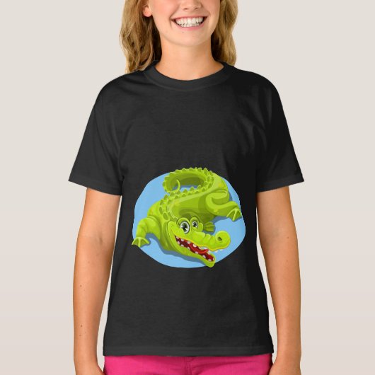 Groen krokodilmeer t-shirt (Voorkant)