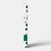 Groen kronkelharten, pom Poms, Megaphone Pattern Case-Mate iPhone Case (Achterkant / Links)