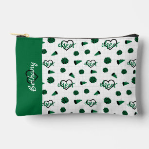 Groen kronkelharten, pom Poms, Megaphone Pattern Etui