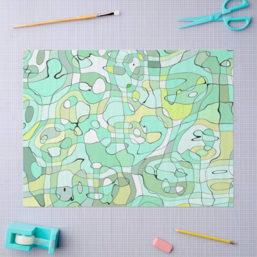 Groen kronkelpapier tissuepapier (Craft)