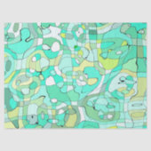 Groen kronkelpapier tissuepapier (Voorkant)