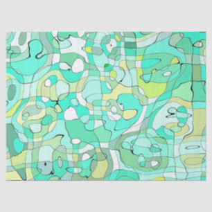 Groen kronkelpapier tissuepapier