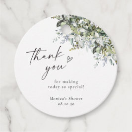 Groen Kruiden Baby shower Gift Label