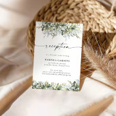 Groen Kruiden Bruiloft Behuizing Kaart