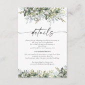 Groen Kruiden Bruiloft Behuizing Kaart (Voorkant)