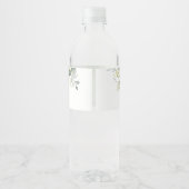 Groen Kruiden Bruiloft Water Fles Labels Waterfles Etiket (Achterkant)