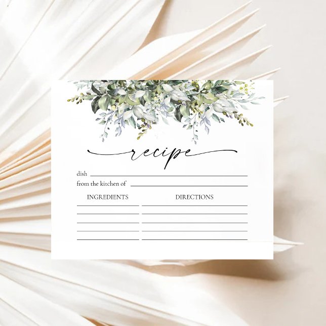 Groen Kruiden Groot Recept Kaart (Creator heeft geüpload)