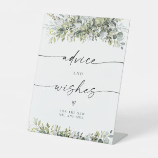 Groen Kruidenadvies en Verlangteken Reclamebord Met Voetstuk