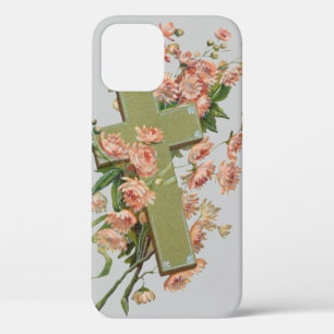 Groen Kruis Met Roze Bloemen Case-Mate iPhone Case