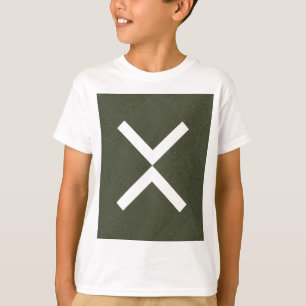 Groen kruispunt Kinder T-shirt – Minimal X-Factor