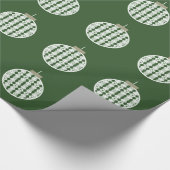 Groen kunstdecodecoratie cadeaupapier (Hoek)