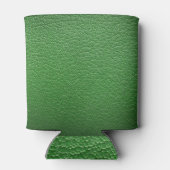 Groen kunstleer: getextureerde achtergrond. blikjeskoeler (Achterkant)