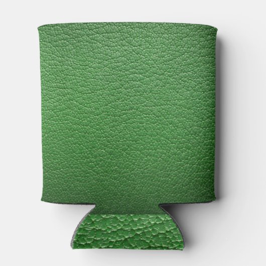 Groen kunstleer: getextureerde achtergrond. blikjeskoeler (Achterkant)