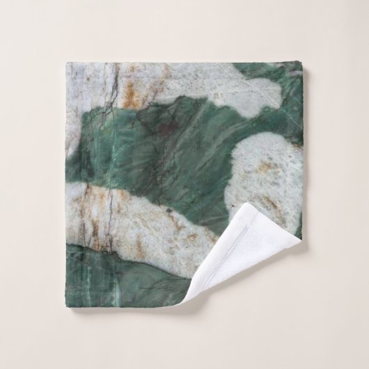 Groen kwartsiet bad handdoek (Wasdoekje)