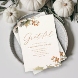 groen laat bladeren bladeren rustiek Thanksgiving  Kaart