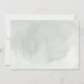 groen laat boho bruiloft dank u foto bedankkaart (Achterkant)