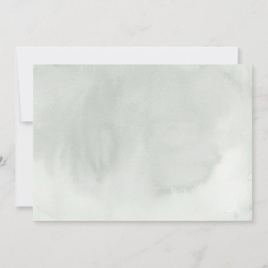 groen laat boho bruiloft dank u foto bedankkaart (Achterkant)