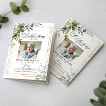 groen laat foto gedenkteken begrafenisprogramma's