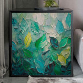 Groen laat getextureerd decoupage papier