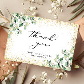 Groen laat goud Vrijgezellenfeest dank u Kaart