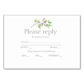 Groen laat huwelijksuitnodiging rvp kaart (Voorkant)