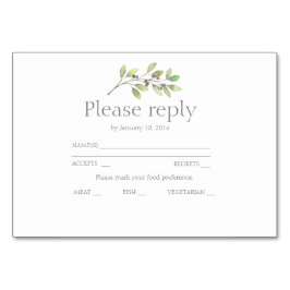 Groen laat huwelijksuitnodiging rvp kaart