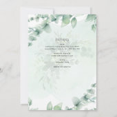 groen laat katholieke huwelijksmassa kaart (Achterkant)