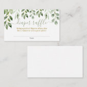 Groen laat luier Raffle Enclosure Kaart (Voorkant / Achterkant)